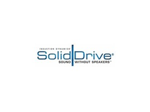 SolidDrive is a powerful sound transducer that transmits acoustical energy through almost any solid surface. SolidDrive patent-pending technology utilizes very high-powered neodymium magnets and dual, symmetrically opposed motors to convert audio signals into powerful vibrations that are then transferred into solid surfaces by direct contact.